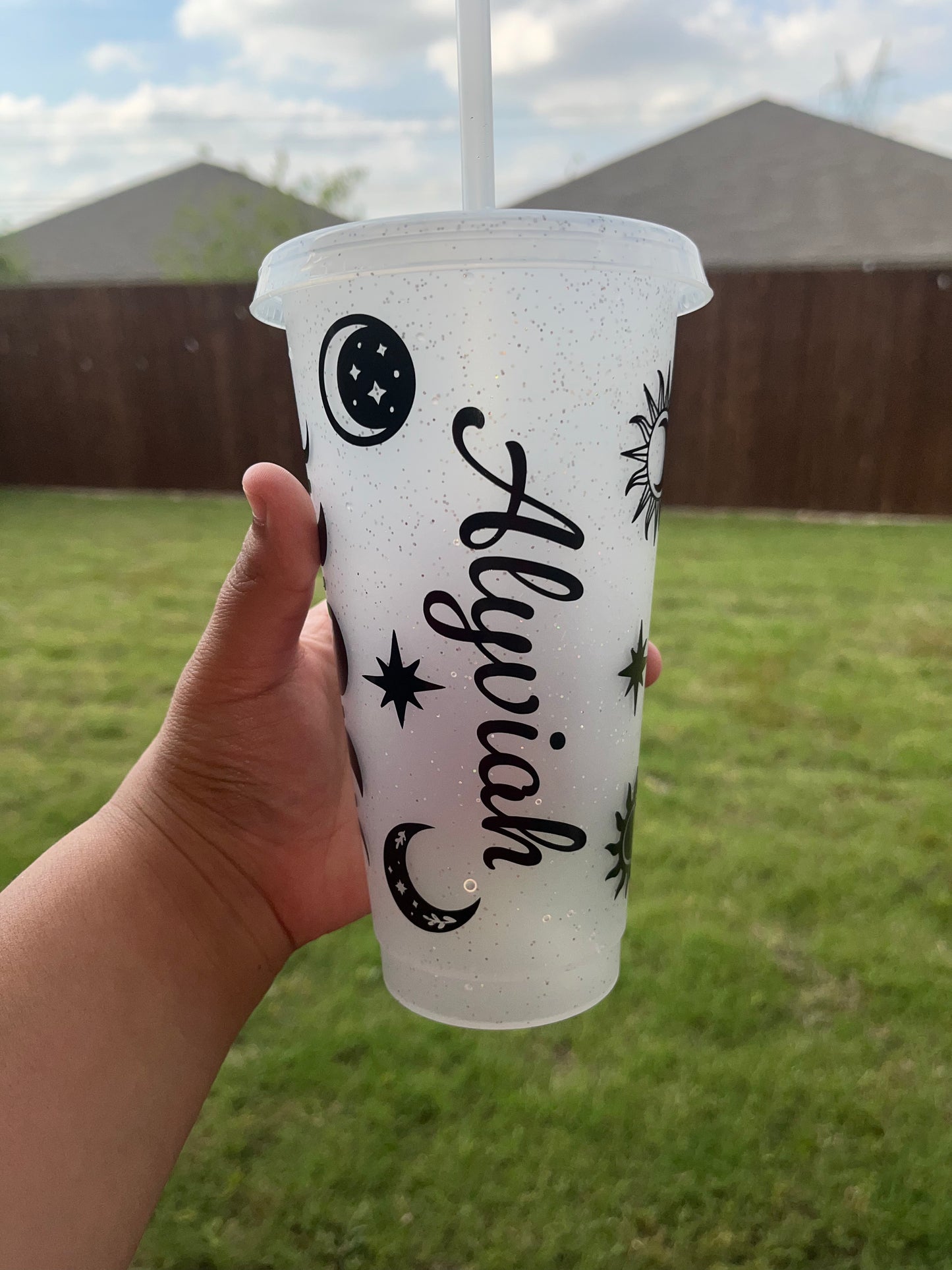 CELESTIAL MOON CUP. Custom name cup