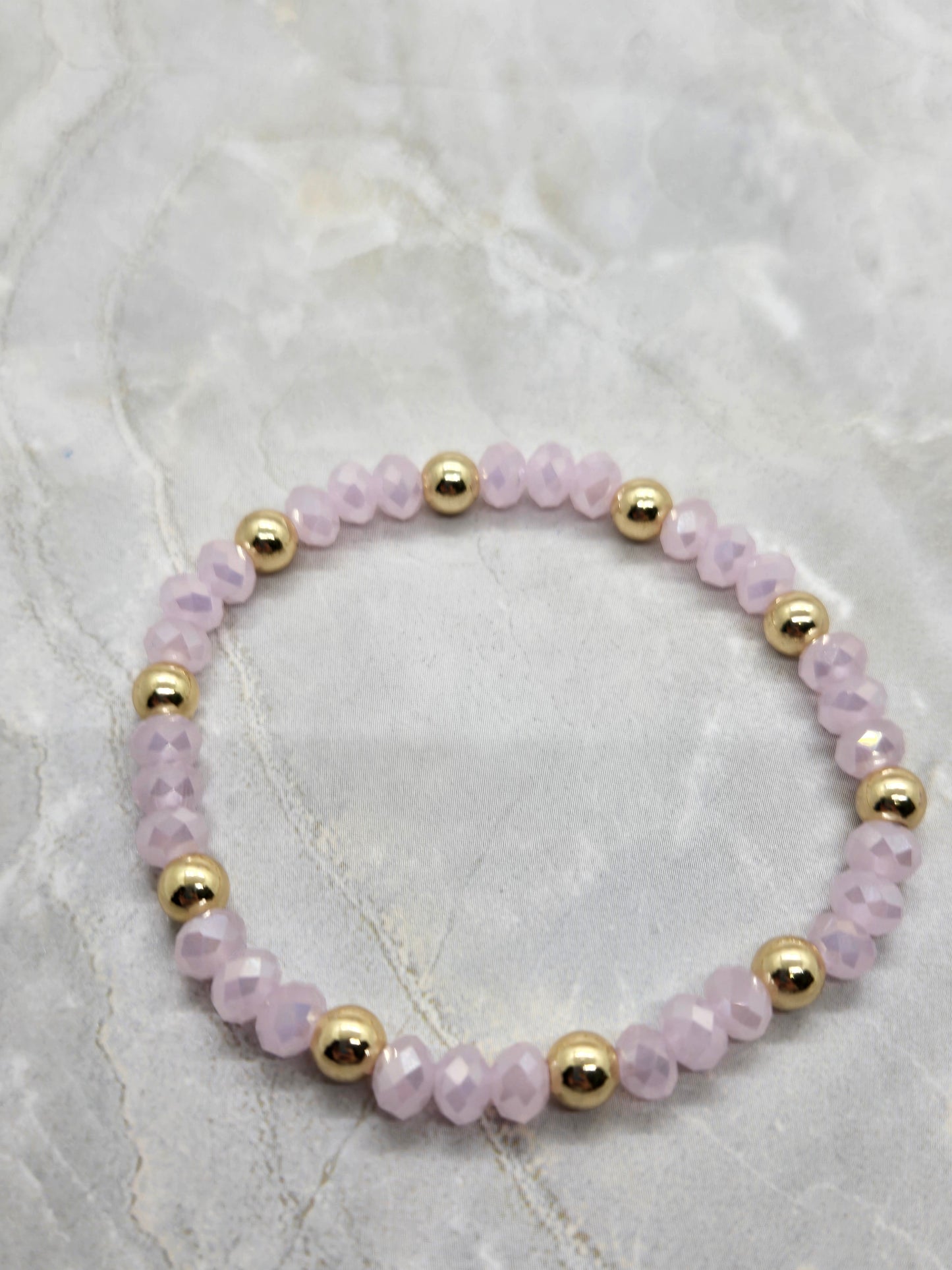 Pink and Gold Bracelet