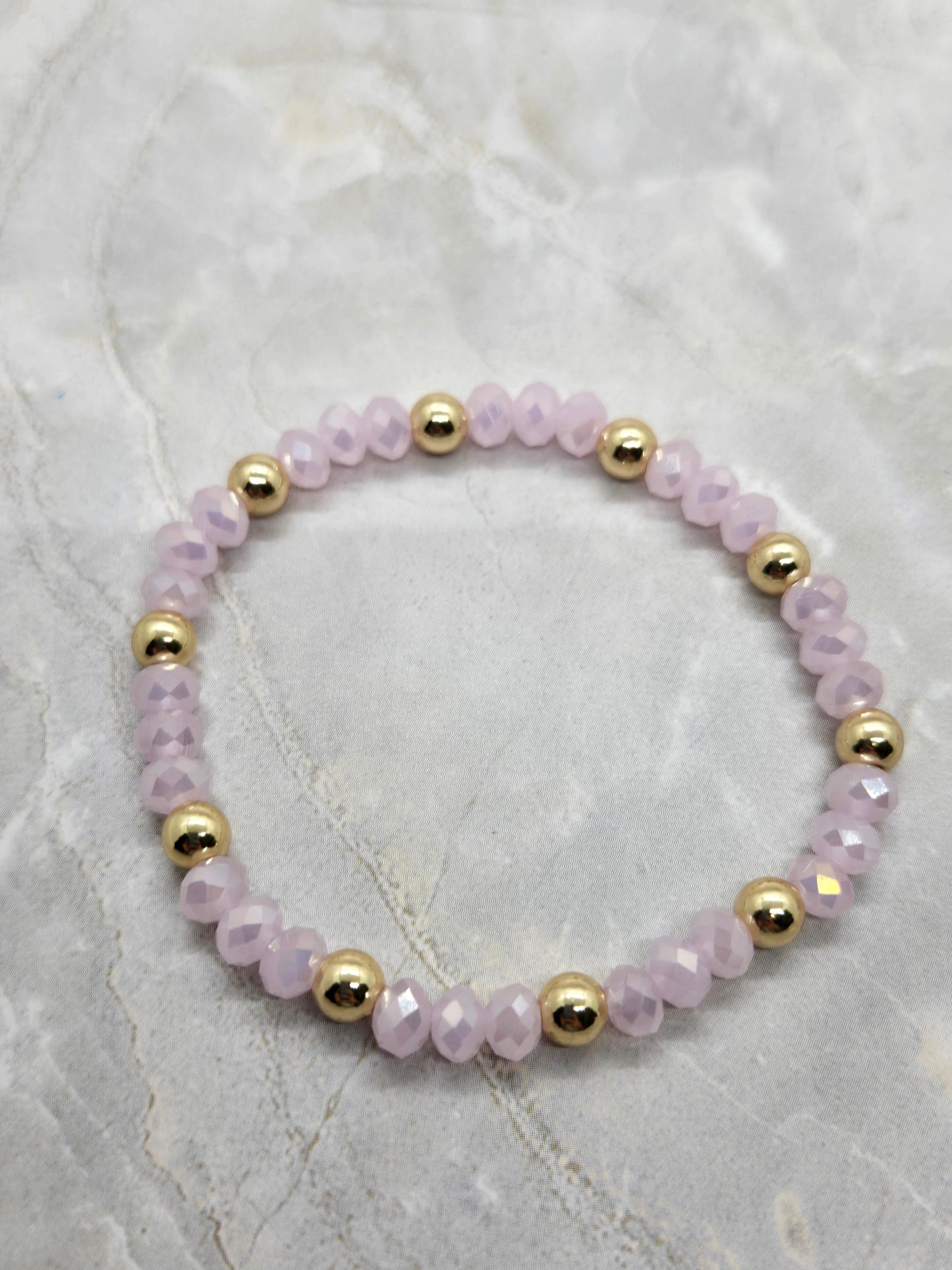 Pink and Gold Bracelet