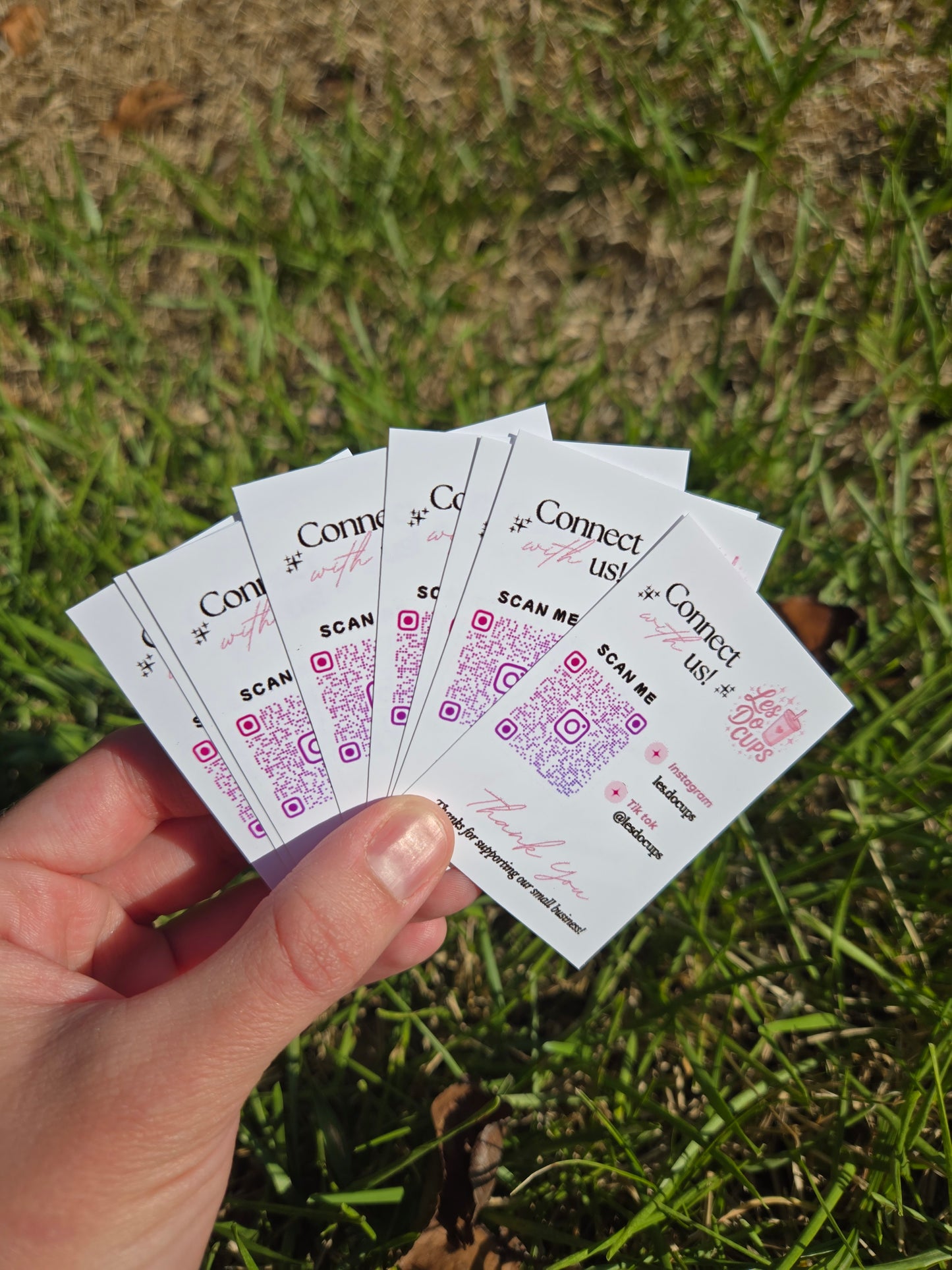 Small qr code cards 48 qty