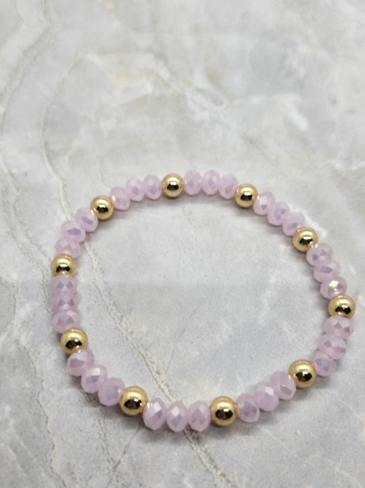 Pink and Gold Bracelet