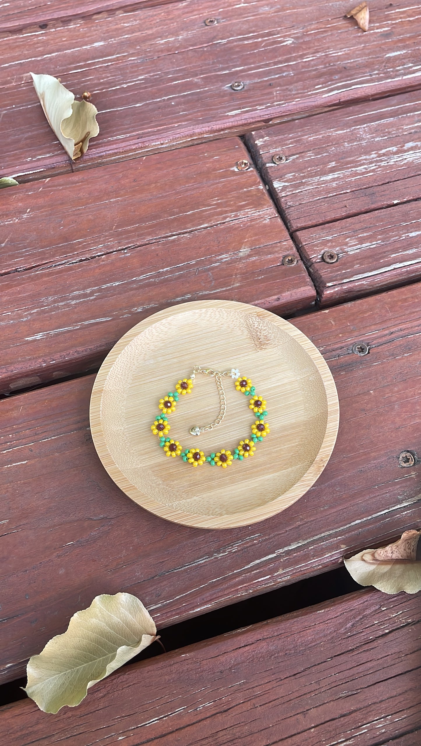 Sunflower Beaded bracelet