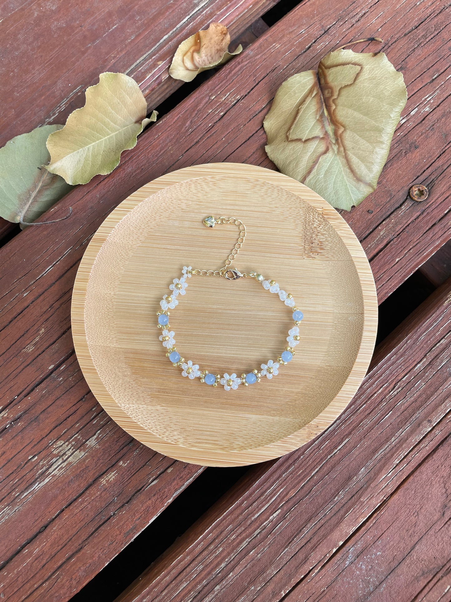 Blue Daisy Bracelet