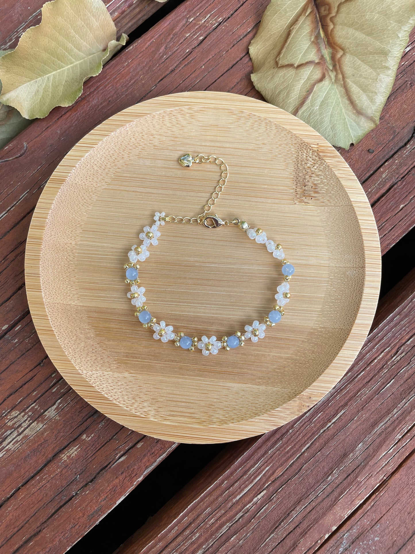 Blue Daisy Bracelet